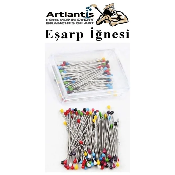 Artlantis Eşarp İğnesi Beyaz 300 Lü 1 Paket Türban İğnesi Başörtüsü Toplu İğne Şal Düğün Nikah Nişan Kına Sünnet Takı İğnesi - Görsel 4