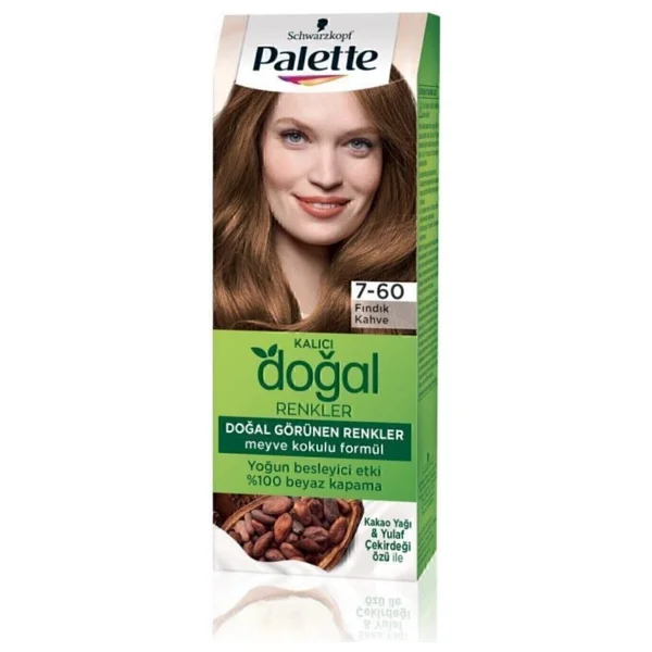 Palette Kalıcı Doğal Renkler 7.60 Fındık Kahve Saç Boyası - Görsel 3