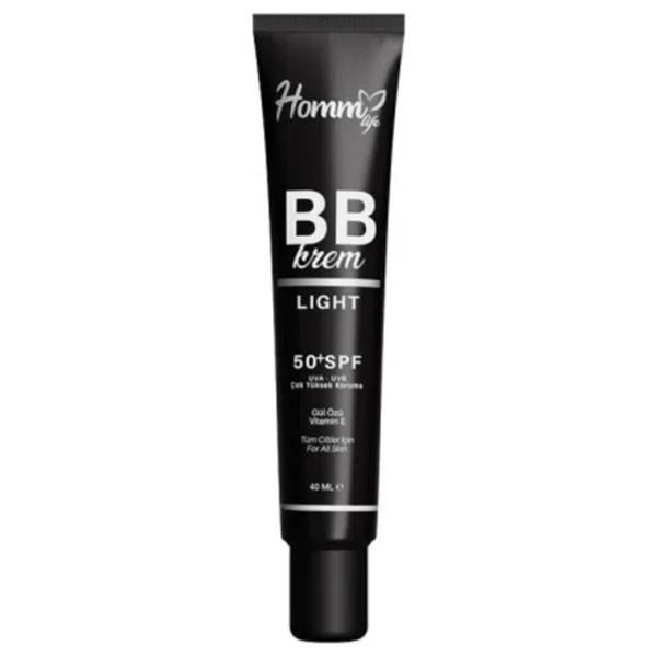 Homm Life Bb Krem Light 50+ Spf 40 Ml Canlandırıcı Etki İle Karma Ciltler İçin E Vitamini İçerir - Görsel 3