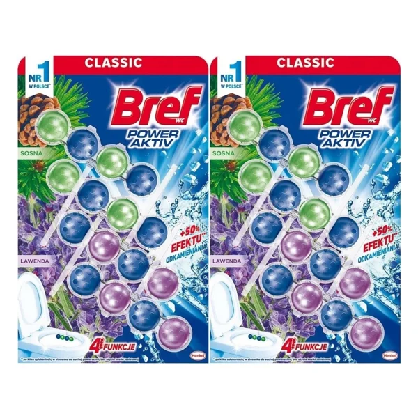 Bref Power Aktiv Klozet Bloğu Çam Ve Lavanta Kokulu (8 Li Set) (2pkx4) - Görsel 3