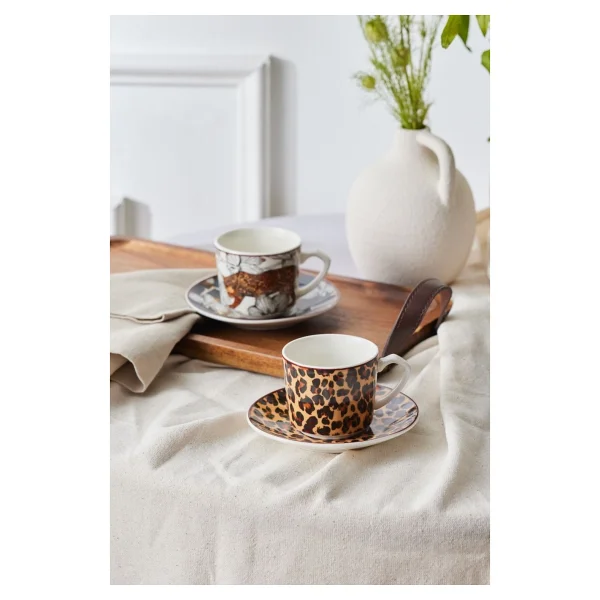 Karaca Tiger 2 Kişilik Kahve Fincan Takımı 80 Ml - Görsel 7
