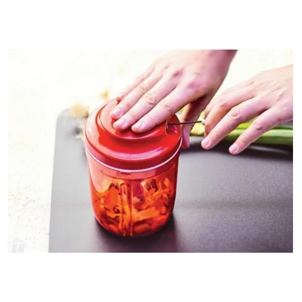 Tupperware Kırmızı Renk Extra İpli Şef 2 Orta Boy Doğrayıcı - Görsel 3
