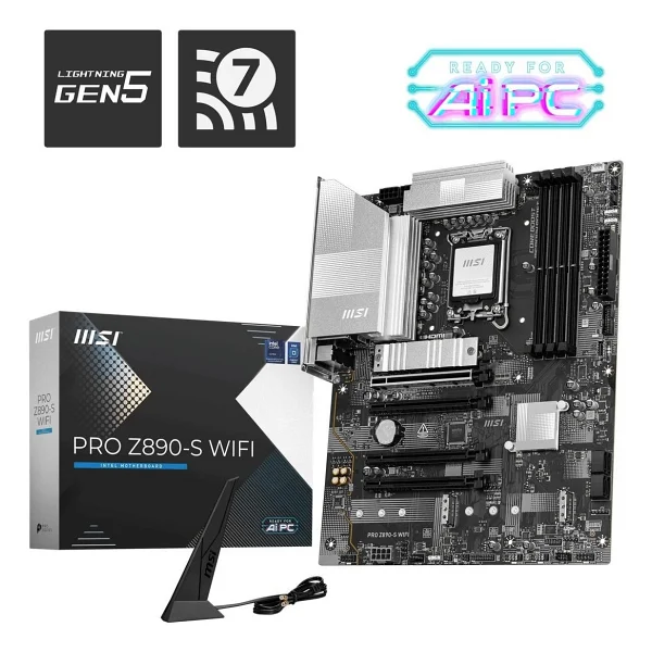 MSI Pro Z890-S Wi-Fi PZ Intel LGA1851 DDR5 ATX Anakart - Görsel 6