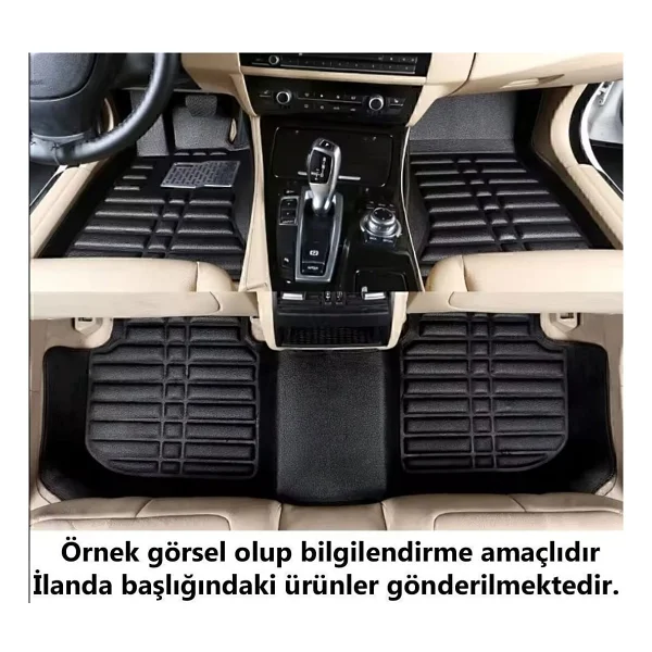 Chery Tiggo 7 Uyumlu 2021 Sonrası 5d Havuzlu Karbon Dizayn Paspas Seti - Görsel 2