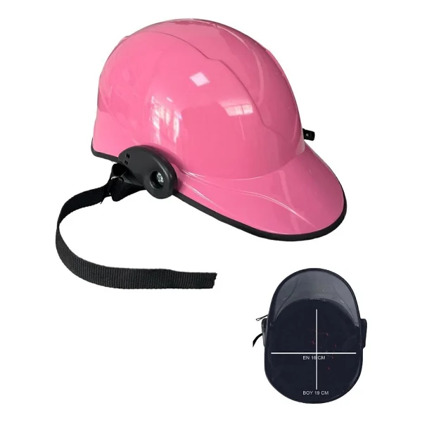 Mediterian Jokey Kask Pembe Motosiklet & Bisiklet Kaskı (Yazlık Yarim Kask Ultra Dayanıklı Yerli Üretim) - Görsel 4