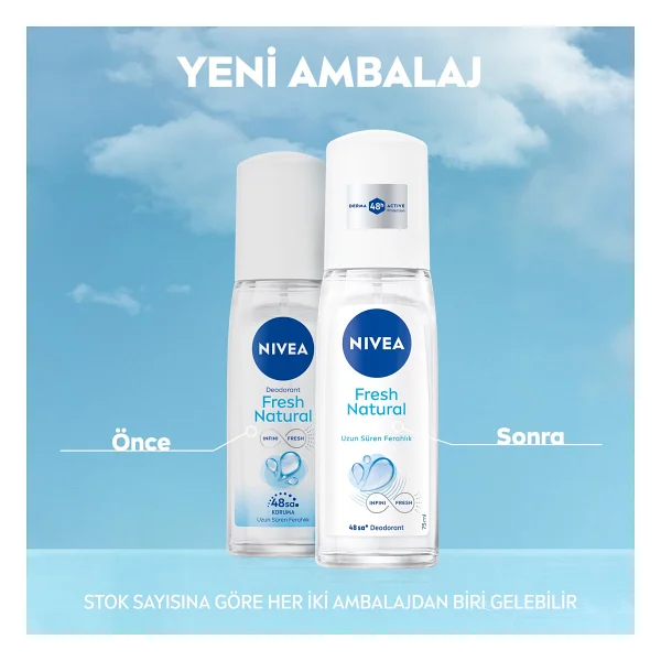 Nivea Fresh Natural 75 ml Kadın Deodorant - Görsel 2