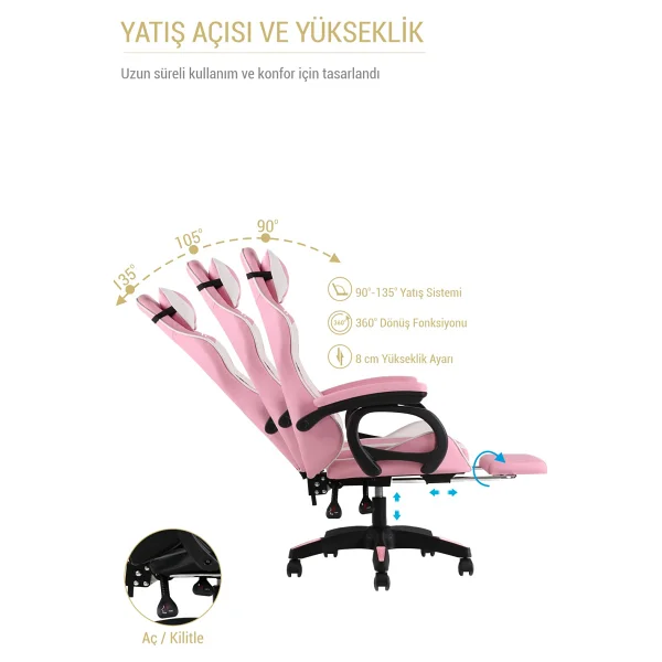 Fashcolle Dynamic Masajlı Oyuncu Koltuğu - Görsel 5