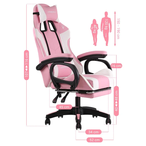 Fashcolle Dynamic Masajlı Oyuncu Koltuğu - Görsel 6