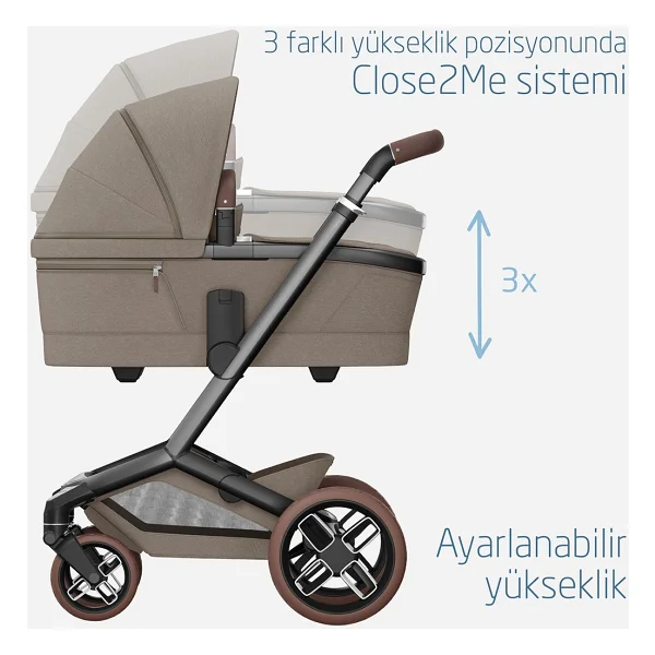Maxi-Cosi Fame Twillic Truffle 0-9 Kg Bebek Arabası Portbebe - Görsel 7