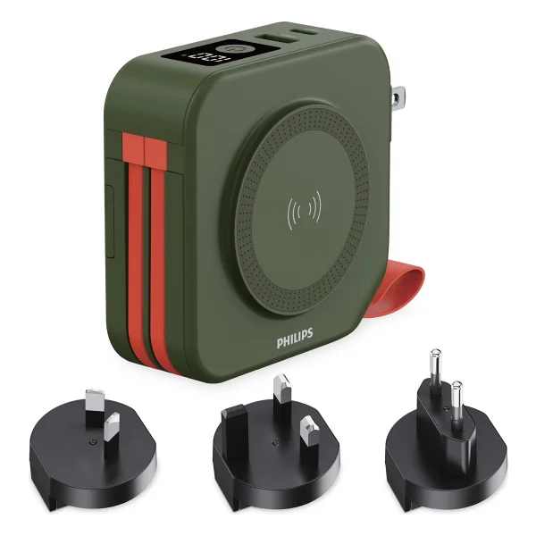 Philips Dlp4347cg Yeşil 10000 mAh Hızlı Şarj Magsafe Powerbank - Görsel 2