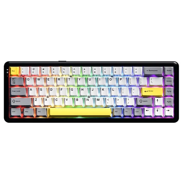 Ajazz Ak680 Max Wireless RGB %68 Tkl Magnetic Rice Switch Kablolu/Kablosuz Oyuncu Klavyesi - Görsel 2