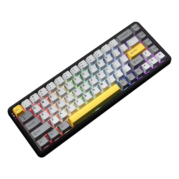 Ajazz Ak680 Max Wireless RGB %68 Tkl Magnetic Rice Switch Kablolu/Kablosuz Oyuncu Klavyesi - Görsel 3