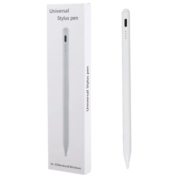 Ally K-2260 Universal Kapasitif Stylus iPad Tablet Dokunmatik Kalem Beyaz - Görsel 6