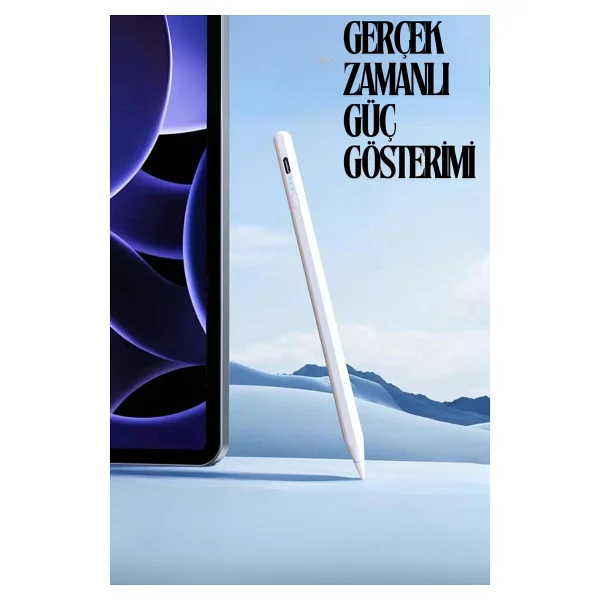 Ally K-2260 Universal Kapasitif Stylus iPad Tablet Dokunmatik Kalem Beyaz - Görsel 4