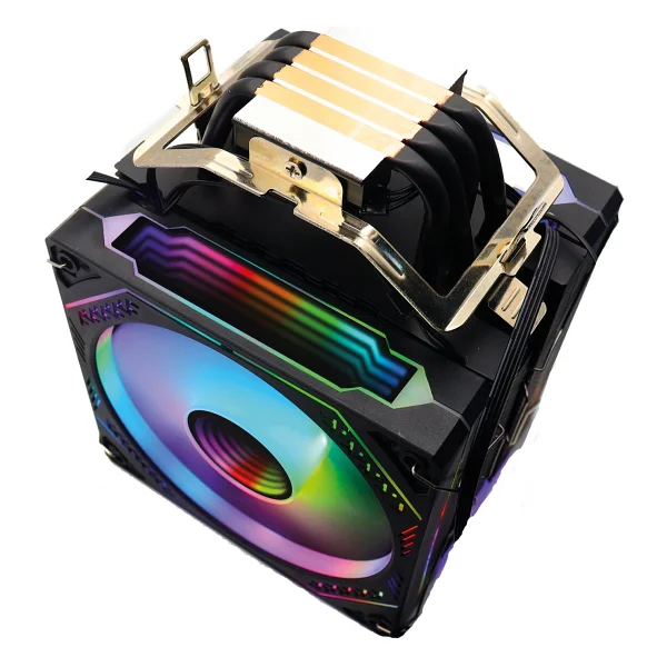 Zoko Ice Pro Bp4 Siyah Auto Rainbow Fanlı Kule İşlemci Fanı - Görsel 3
