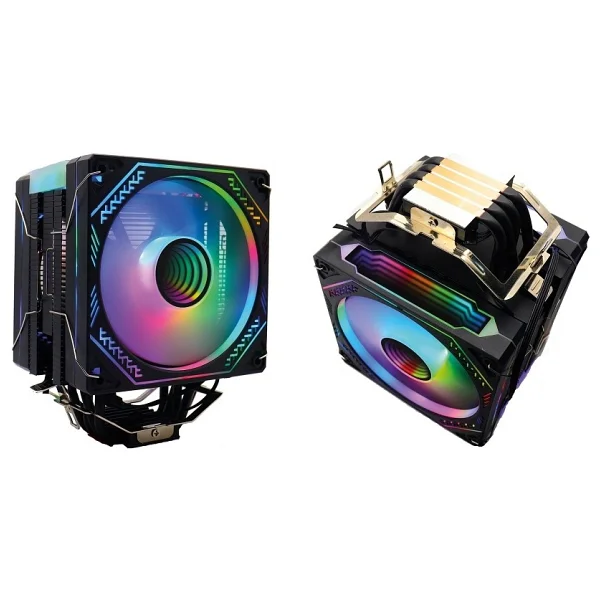Zoko Ice Pro Bp4 Siyah Auto Rainbow Fanlı Kule İşlemci Fanı - Görsel 2