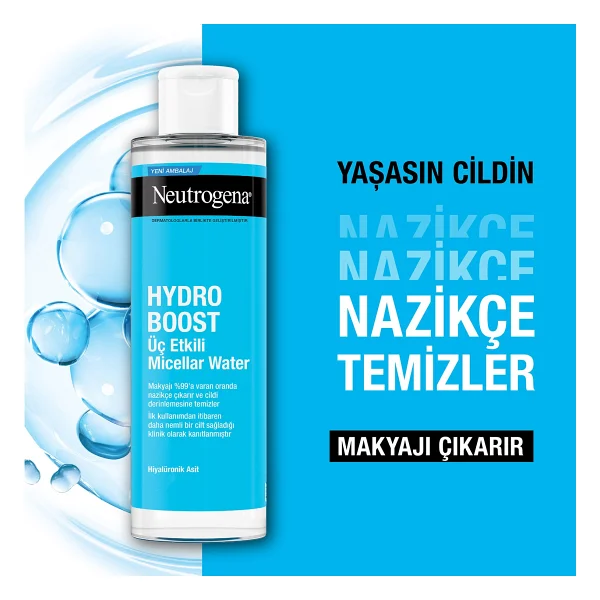 Neutrogena Hydro Boost 400 Ml Makyaj Temizleme Suyu - Görsel 4