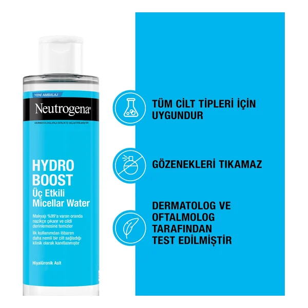 Neutrogena Hydro Boost 400 Ml Makyaj Temizleme Suyu - Görsel 5
