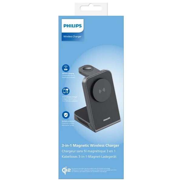 Philips Dlk3546qb 3in1 Magsafe Kablosuz Hızlı Şarj Aleti - Görsel 2