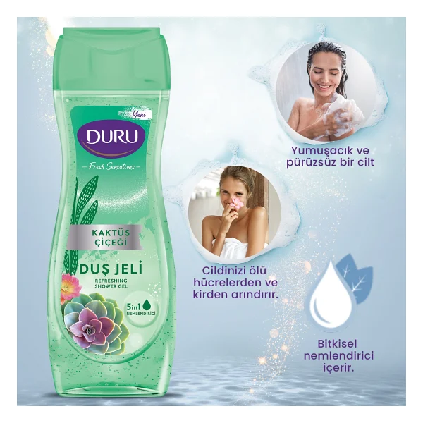 Duru Fresh Sensations Kaktüs Çiçeği 450 Ml 6 Adet Duş Jeli - Görsel 2