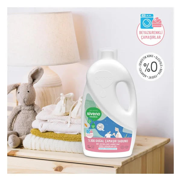 Siveno Baby Doğal Çamaşır Sabunu 1000 Ml 2 Adet - Görsel 6