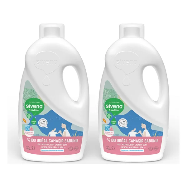Siveno Baby Doğal Çamaşır Sabunu 1000 Ml 2 Adet - Görsel 9