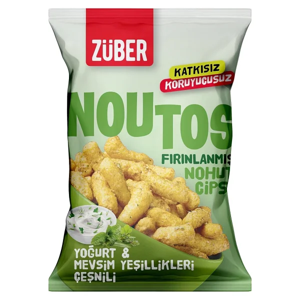 Züber Noutos Yoğurt Ve Mevsim Yeşillikleri Nohut Cipsi 55 Gr 3'lü - Görsel 2