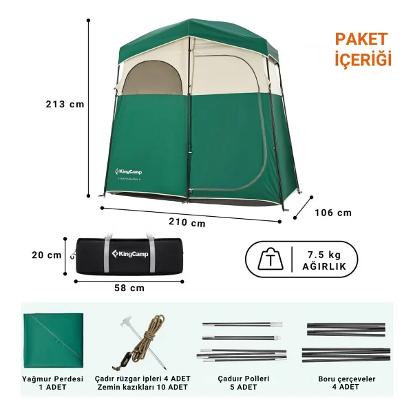 Kingcamp Marasusa Iı Duş Çadırı - Görsel 5