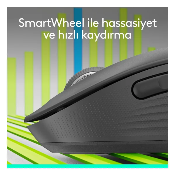 Logitech M650 Signature 910-006253 Siyah Sessiz Küçük Boy Sağ El Kablosuz Mouse - Görsel 10