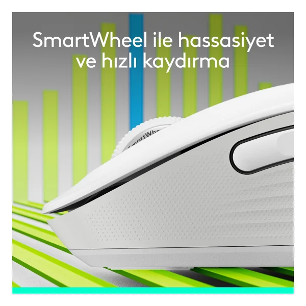 Logitech M650 Signature Sessiz Küçük Boy Sağ El Optik Kablosuz Mouse - Görsel 2