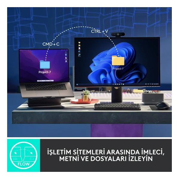 Logitech Mx Master 3s Şarjlı Sessiz Ergonomik Optik Kablosuz Mouse - Görsel 8