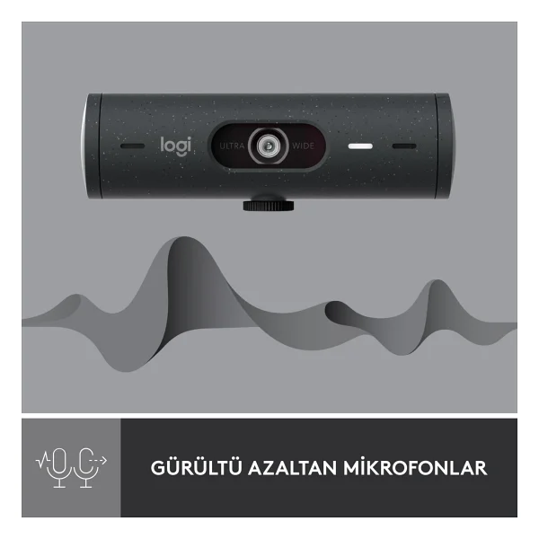 Logitech Brio 500 Siyah Full HD 1080p Mikrofonlu Webcam - Görsel 4