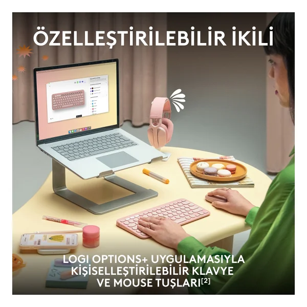 Logitech Pebble 2 Combo 920-012245 Siyah Tkl Kablosuz Klavye Mouse Seti - Görsel 3