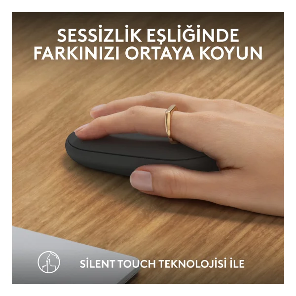 Logitech Pebble 2 M350s 910-007015 Siyah Sessiz Optik Kablosuz Mouse - Görsel 8