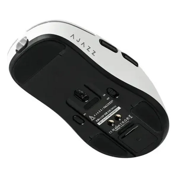 Ajazz Aj159 Pro Beyaz Şarjlı Optik Kablolu/Kablosuz Oyuncu Mouse - Görsel 4