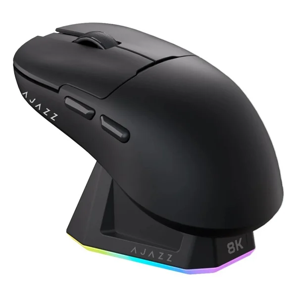 Ajazz Aj159 Pro Beyaz Şarjlı Optik Kablolu/Kablosuz Oyuncu Mouse - Görsel 7