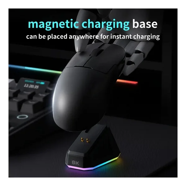Ajazz AJ159 Pro Şarjlı Optik Kablolu/Kablosuz Oyuncu Mouse - Görsel 3