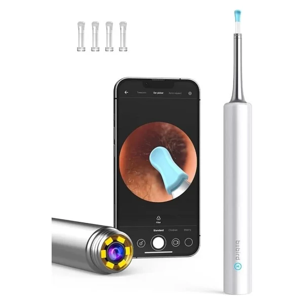 Bebird T5 3mp Kamera Şarjlı Beyaz Kulak Temizleme Aleti - Görsel 4