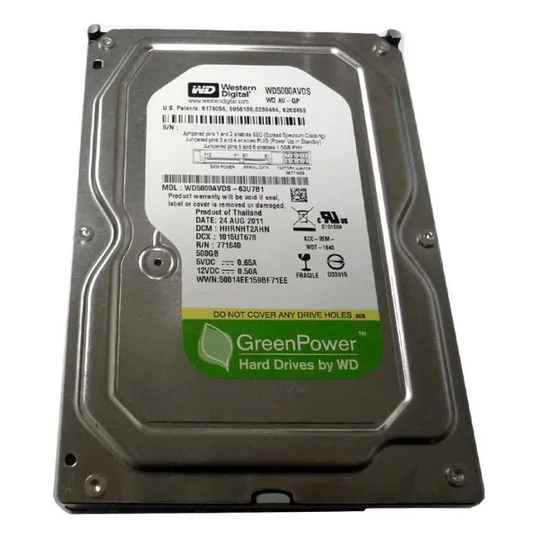 Western Digital Green Wd5000avds Sata 2.0 Intellipower 3.5" 500 GB Harddisk - Görsel 3