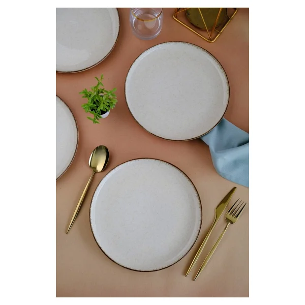 Kütahya Porselen Moderna 21 Cm 6'lı Pasta Tabağı - Görsel 5