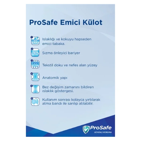 Prosafe Emici Külot Büyük Boy L 14'lü Hasta Bezi - Görsel 3