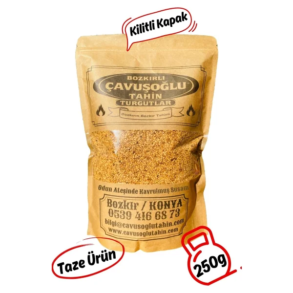 Bozkırlı Çavuşoğlu Susam Tanışma Seti (Siyah Susam 100 gr + Çiğ 250 gr + Odun Ateşinde Kavrulmuş 250 gr) - 600 gr - Görsel 5