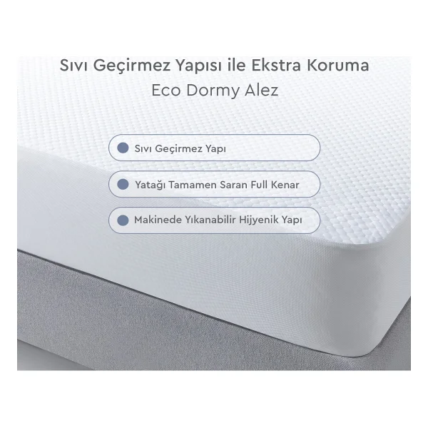 Yataş Eco Dormy Full Kenar 160x200 Cm Sıvı Geçirmez Çift Kişilik Alez - Görsel 3