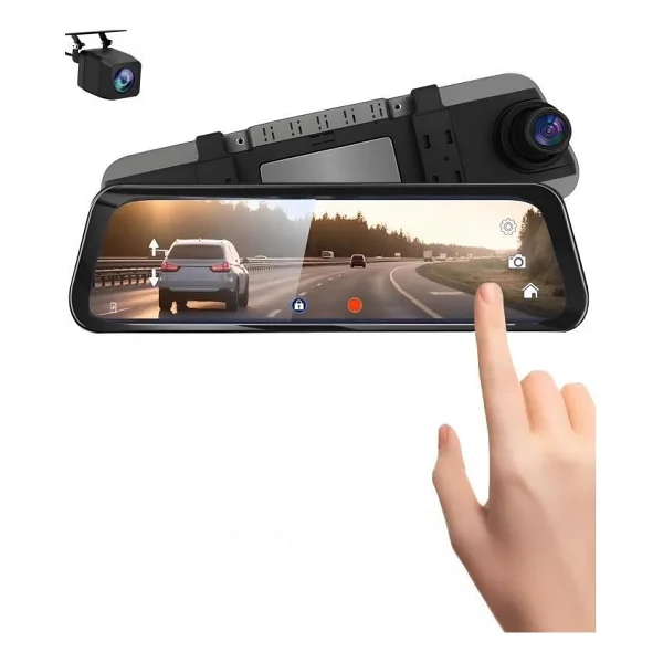 Lenovo M8/8804 Siyah 4K Araç Içi 9.6 Inç Dokunmatik Dikiz Ayna Gece Görüş GPS Önvearka Araç Kamerası - Görsel 8