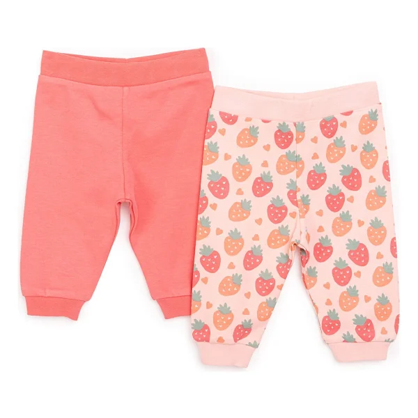 Hellobaby Basic Kız Çilek Desenli 2li Patiksiz Alt Kız Bebek - 6 Ay - Açık Pembe - Görsel 7