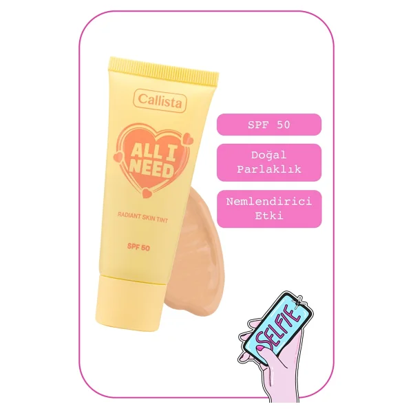 Callista All I Need Spf 50 Aydınlatıcı Fondöten - Görsel 2