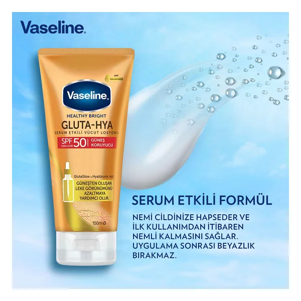 Vaseline Gluta Hya 200 Ml 50 Faktör Vücut Losyonu - Görsel 6