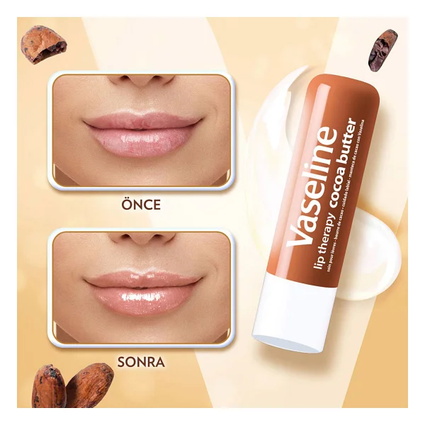 Vaseline Gluta Hya Serum Etkili Losyon 200 Ml + Dudak Bakım Kremi Cocoa Butter 4.8 Gr - Görsel 5
