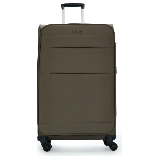 Pierre Cardin 04pc4200-01 Kumaş Kahverengi Büyük Boy Valiz - Görsel 4