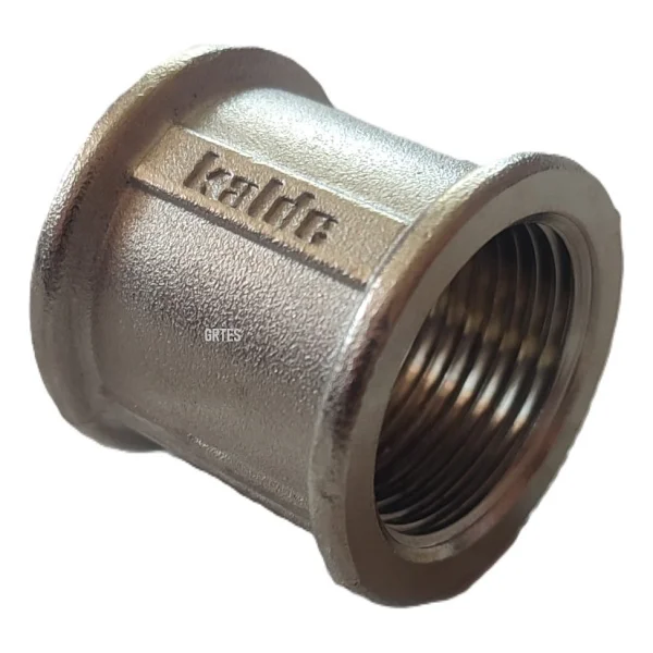 Kalde (10'lu Paket) 3/4"Dn20 Sarı/Krom Manşon İç Dişli (Dişi) - Chrome Threaded Sleeve - Görsel 2